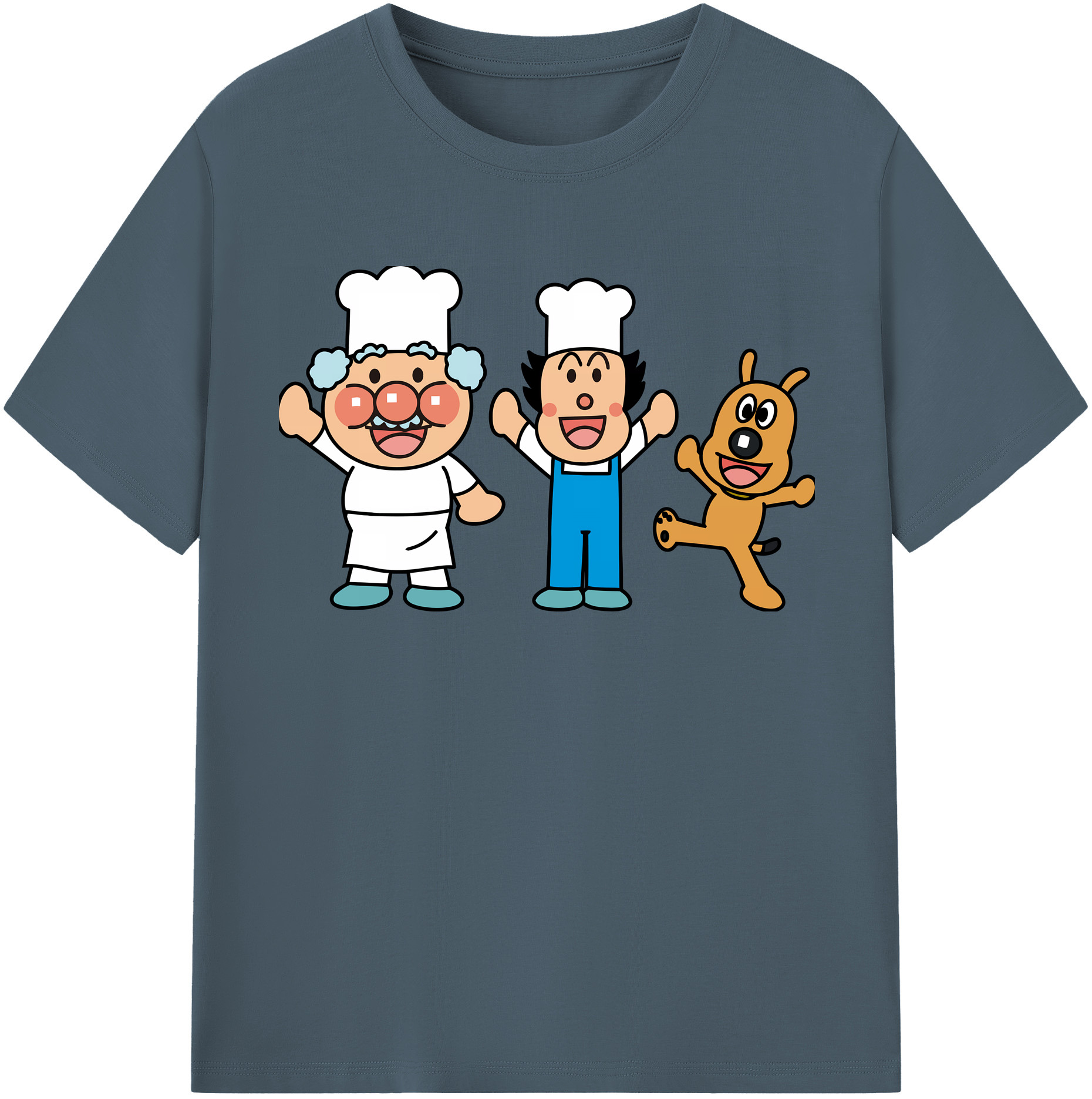 （画像用） アンパンマン Anpanman 綿100％半袖Tシャツ（フロントプリント）